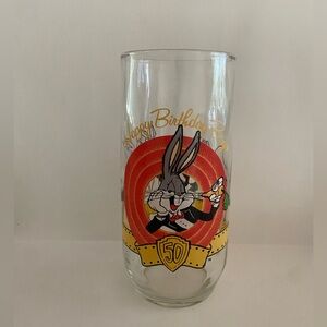 Vintage 1990 Warner Bros Looney Tunes 50th Birthday Bugs Bunny Cup